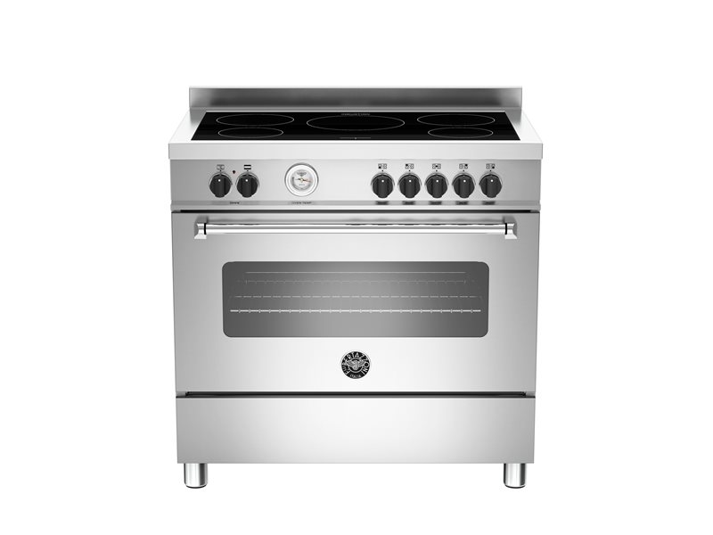 90cm 5 induction top electric oven | Bertazzoni - Stainless Steel